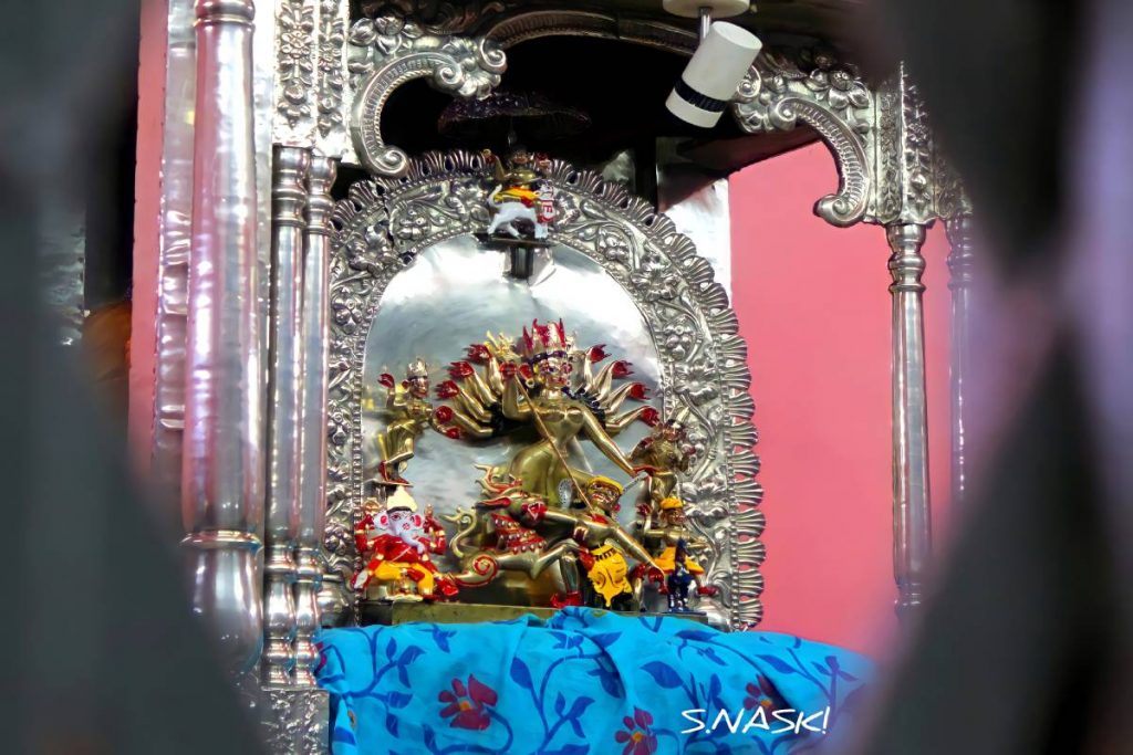 Dhakeshwari deity sculpting at Kumartuli